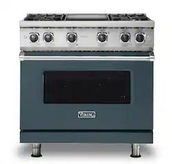 Viking - 5-Series Gas Sealed Burner Range - Squall - Front_Zoom