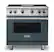 Front. Viking - 5-Series Gas Sealed Burner Range - Squall.