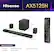 Hisense AX5125H is a 11.6 inch soundbar with a 5.7 inch subwoofer. It comes with a 3.6 inch remote control and a 4.3 inch speaker. The soundbar has a 8.4 inch width and a 12 inch length. The package also includes a HDMI and optical cable, a subwoofer, a wall mount kit, and a remote with batteries.
