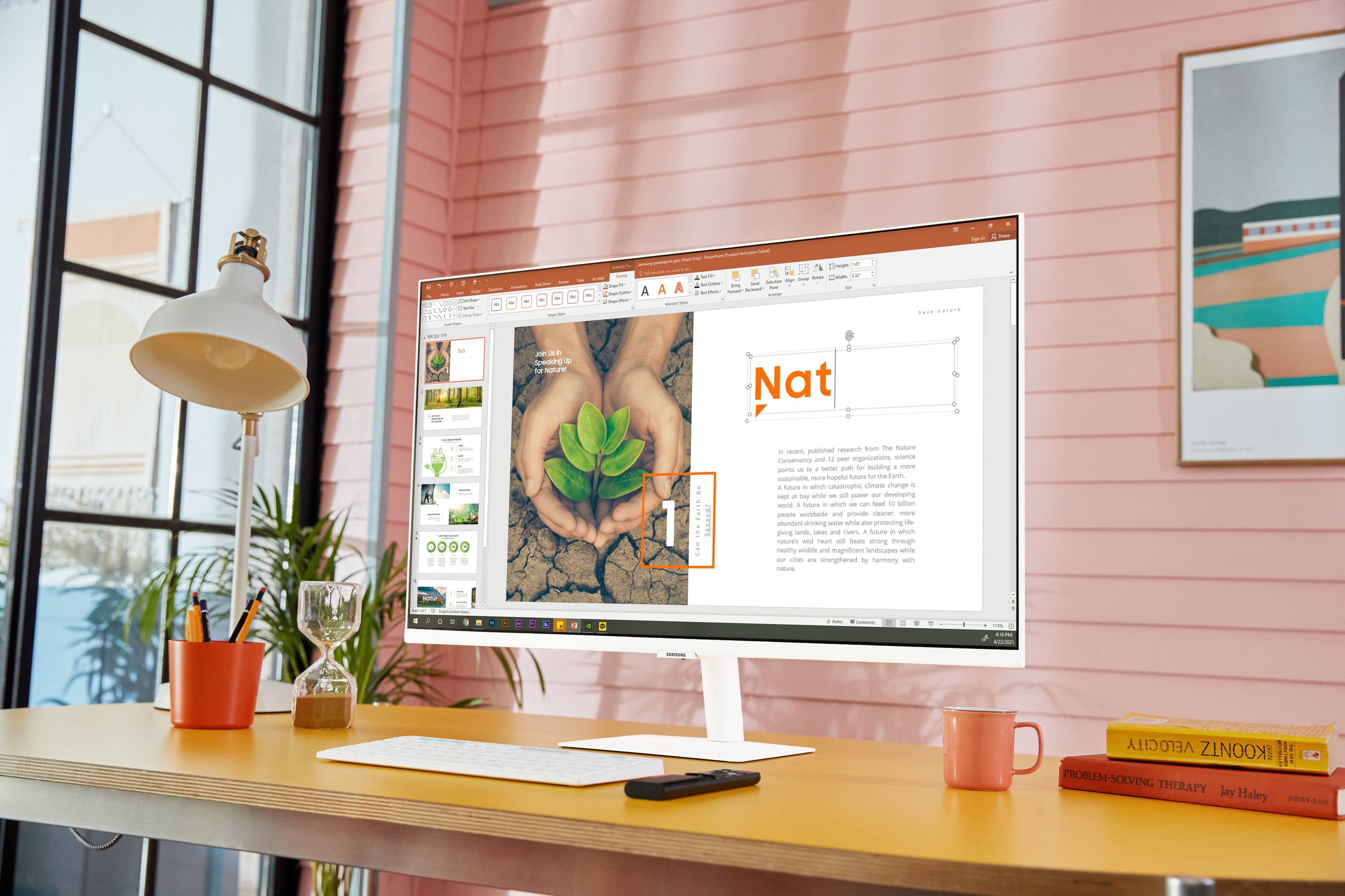 Alt View 25. Samsung - AM500 Series 27" LED FHD Smart Tizen Monitor - White.