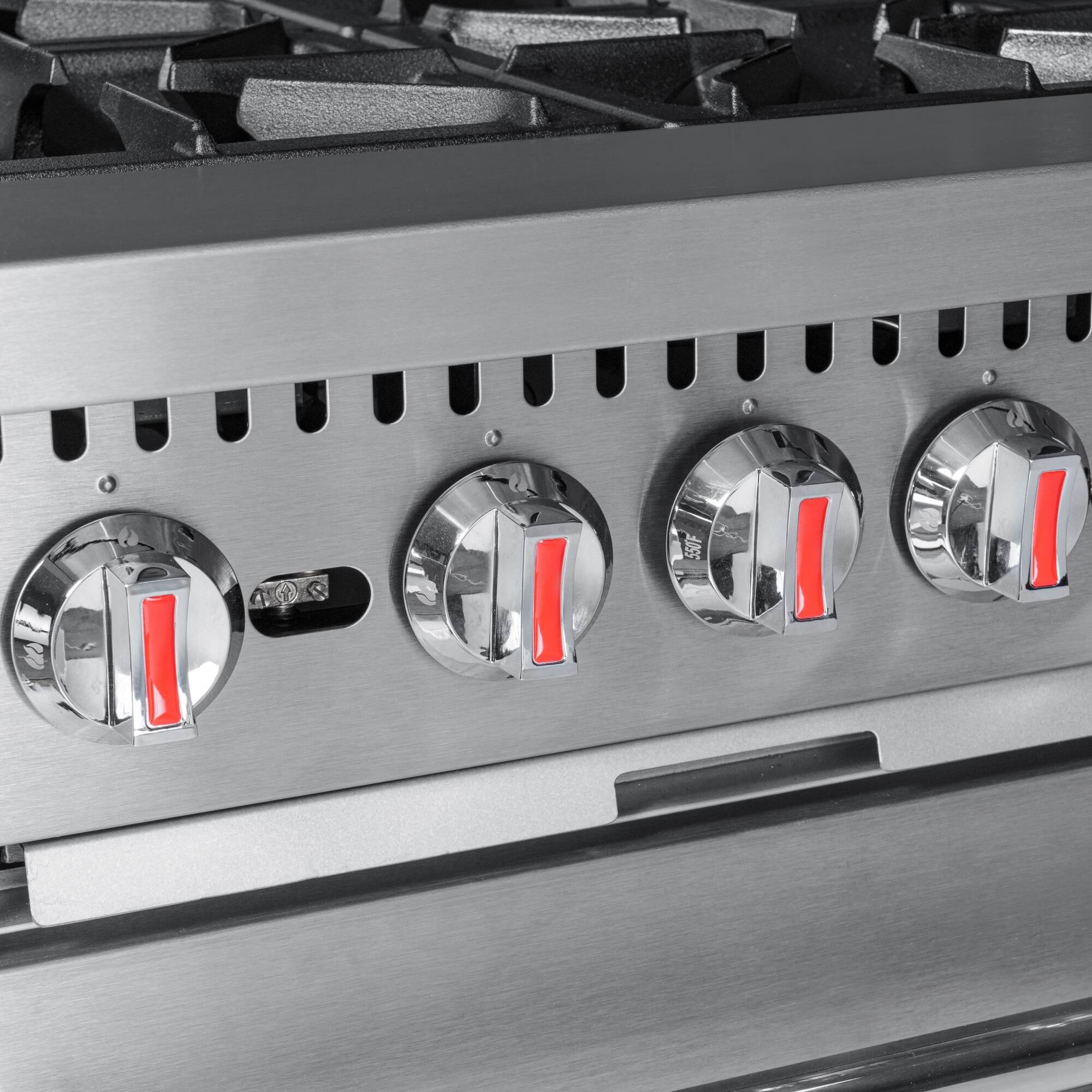 Alt View 8. Koolmore - 24 in. 4 Burner Commercial Natural Gas Range with Oven in Stainless-Steel (KM-CR24-NG) - Stainless Steel.