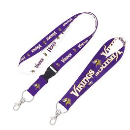 WinCraft - Minnesota Vikings 2-Pack Lanyard with Detachable Buckle & Key Strap Set - Multicolor