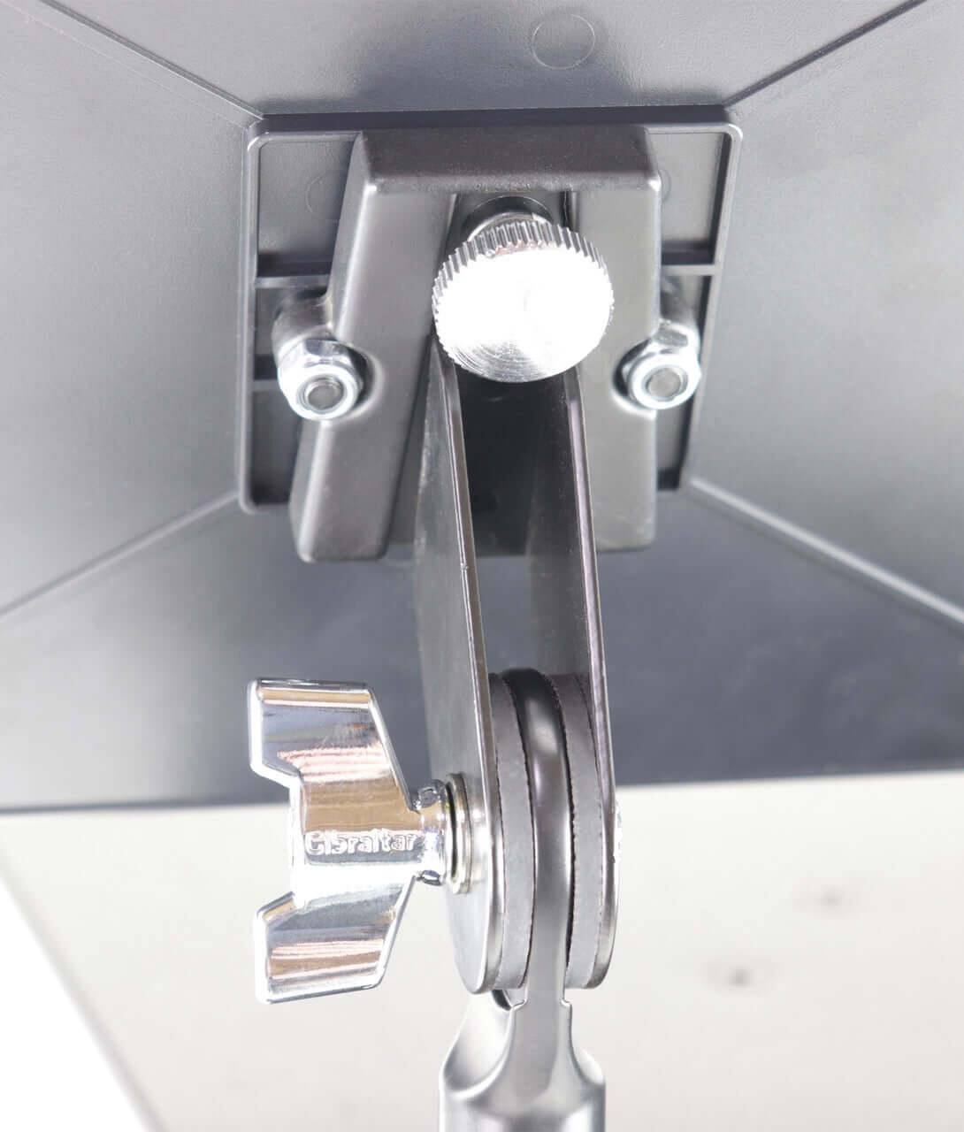 Alt View 4. Gibraltar Hardware - G Mini Desk with Dual Adjust Angle Mount and Heavy-Duty C Clamp, Table or Stand Mountable w/ 1" Lip for Secure Placement.
