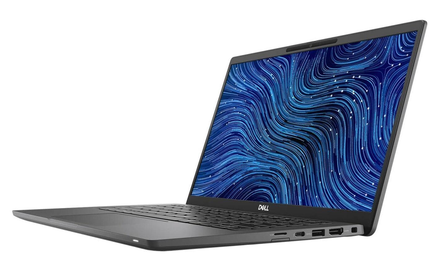 Left. Dell - Latitude 7420 Business Laptop PC | Intel Core i7-11th Gen | 32GB RAM | 512GB NVMe | 14" FHD Touch | Webcam | Win 11 Pro. - Black.