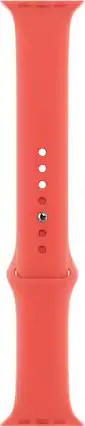 Front. Apple - Apple Watch Band - Sport Band (44mm) - Pink Citrus - Regular - Pink.
