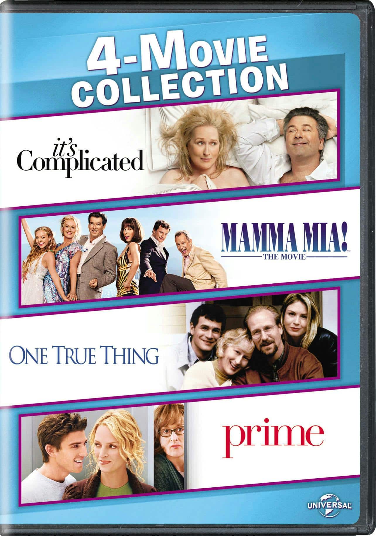 Front. It's complicated/Mamma Mia! The movie/One true thing/Prime (DVD Set) [DVD].