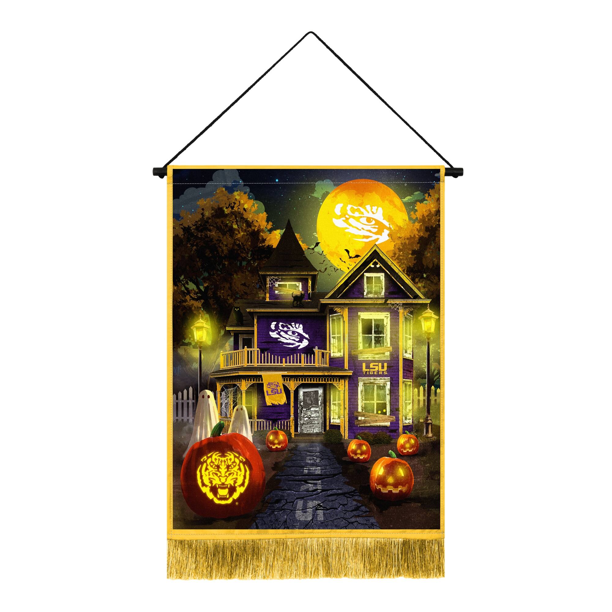 LSU Tigers 18" x 24" LED Halloween Tapestry