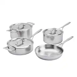 Demeyere - Industry 5, 7 pc Cookware Set, 5 Ply Made in Belgium - Stainless Steel