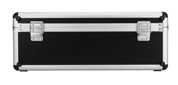 Back. Warm Audio - Flight Case for WA-47 Condenser Microphone, Made of Aluminum, Lightweight with Rubberized Foam.