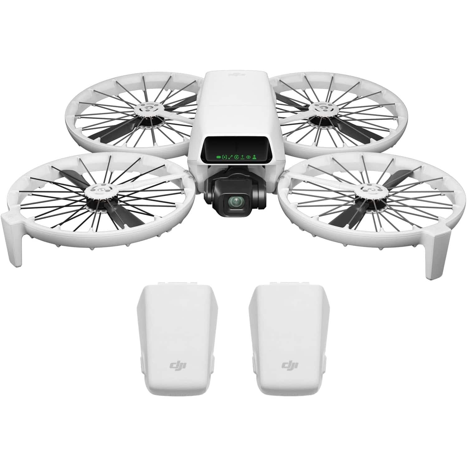 DJI - Flip Two Battery Combo - 4K Drone for Adults, Palm Takeoff, Auto Return - No Screen Remote, 2 Batteries