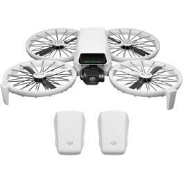 DJI - Flip Two Battery Combo - 4K Drone for Adults, Palm Takeoff, Auto Return - No Screen Remote, 2 Batteries