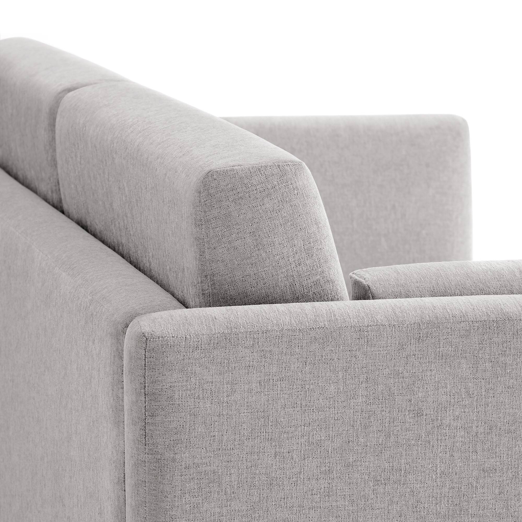 Alt View 5. Modway - Linden Upholstered Heathered Chenille Sofa by Modway - Taupe.
