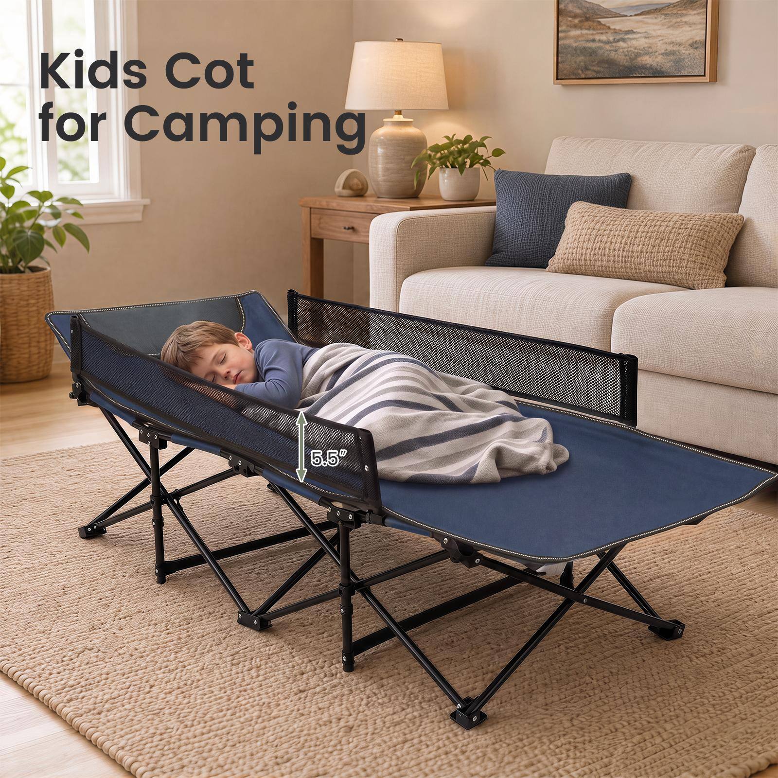 Kids Cot for Camping  
5.5"