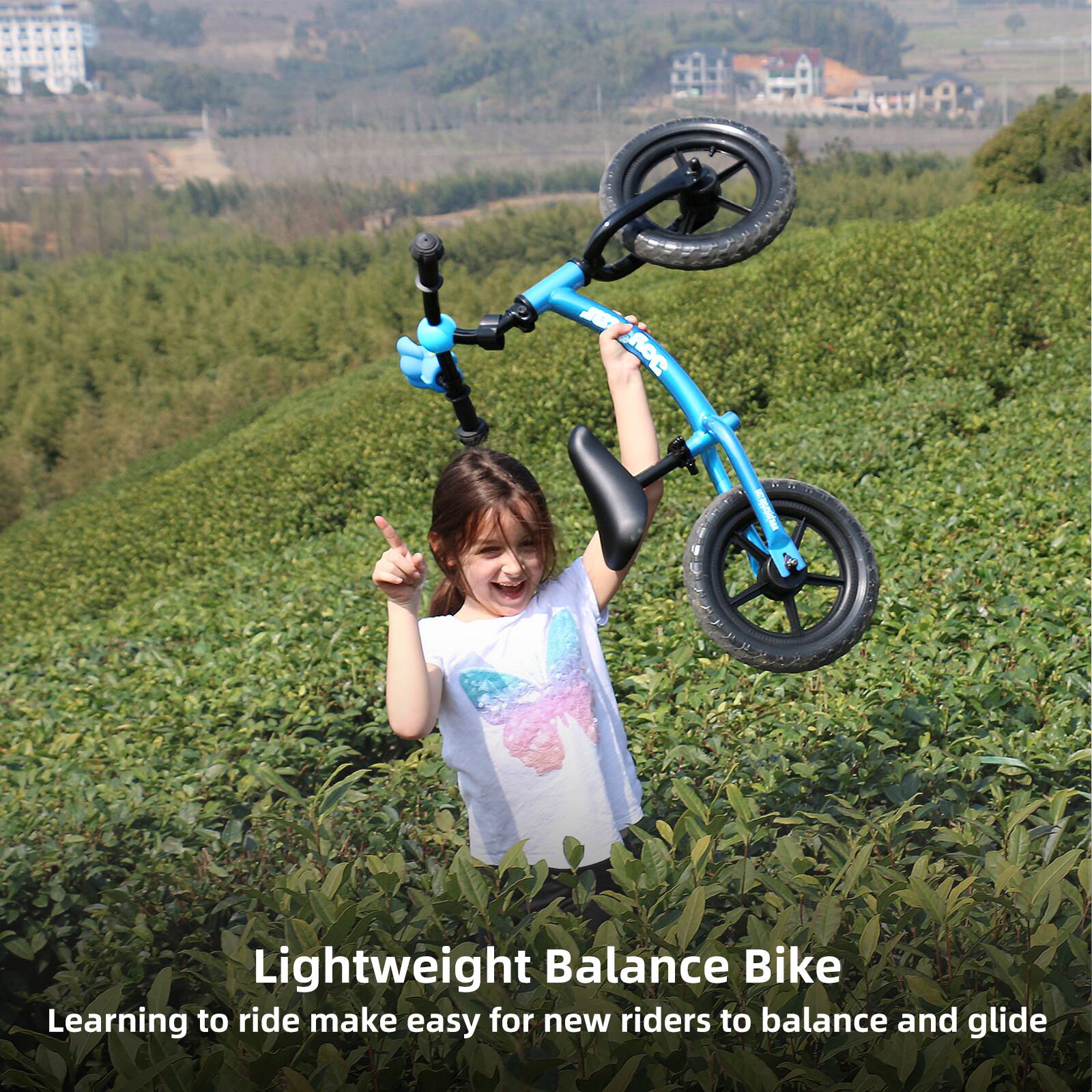 Lightweight Balance Bike  
Learning to ride makes it easy for new riders to balance and glide