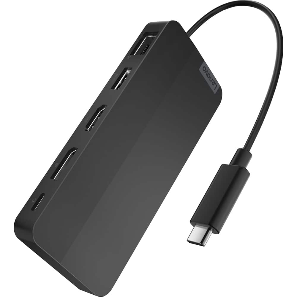 Lenovo USB C Dual Display Travel Dock with Adapter 40B90100US