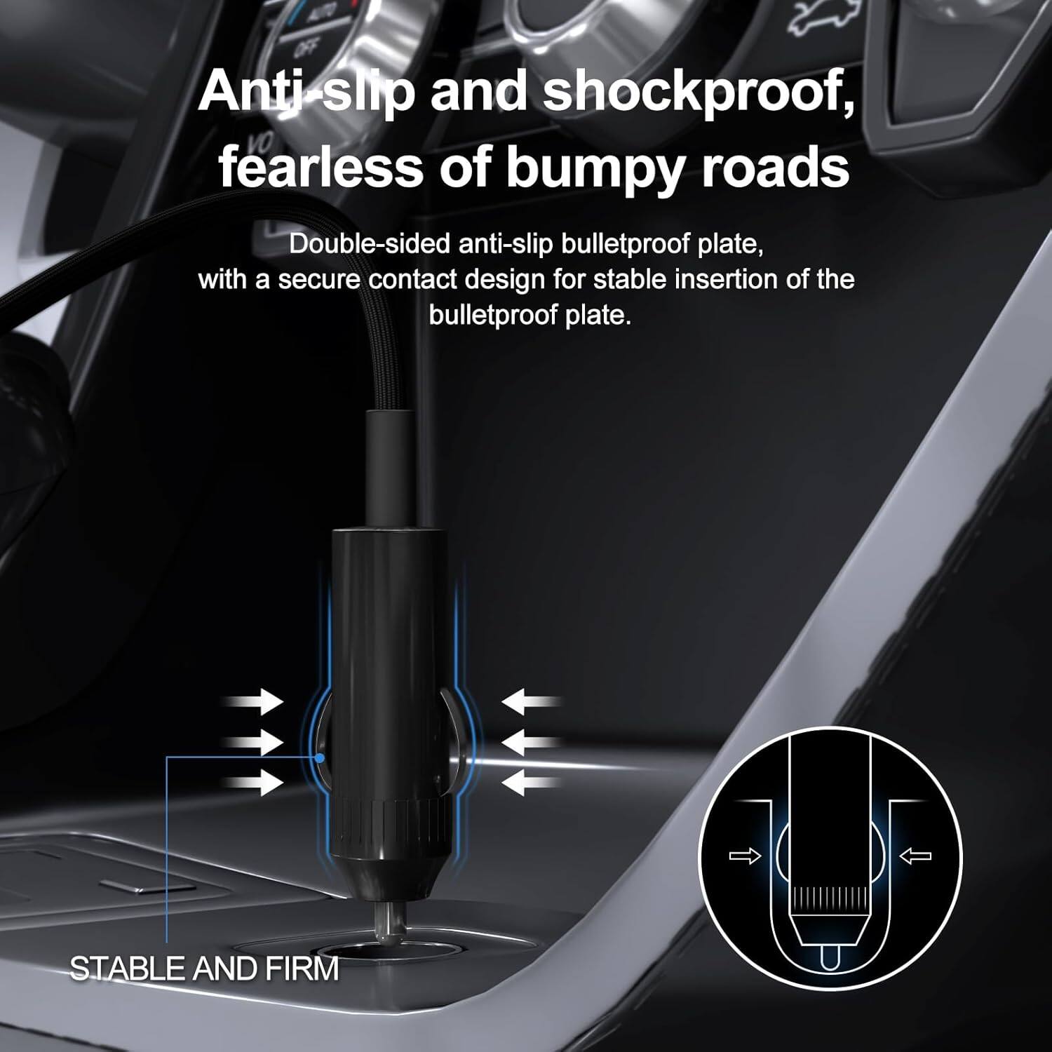 Anti-slip and shockproof, fearless of bumpy roads

Double-sided anti-slip bulletproof plate, with a secure contact design for stable insertion of the bulletproof plate.

STABLE AND FIRM