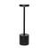 Front. Simple Designs - 12.75" Mushroom Magic Disc Dimming & Rechargeable Cordless 4-Way Touch Sensor Stick Desk Lamp - Black.
