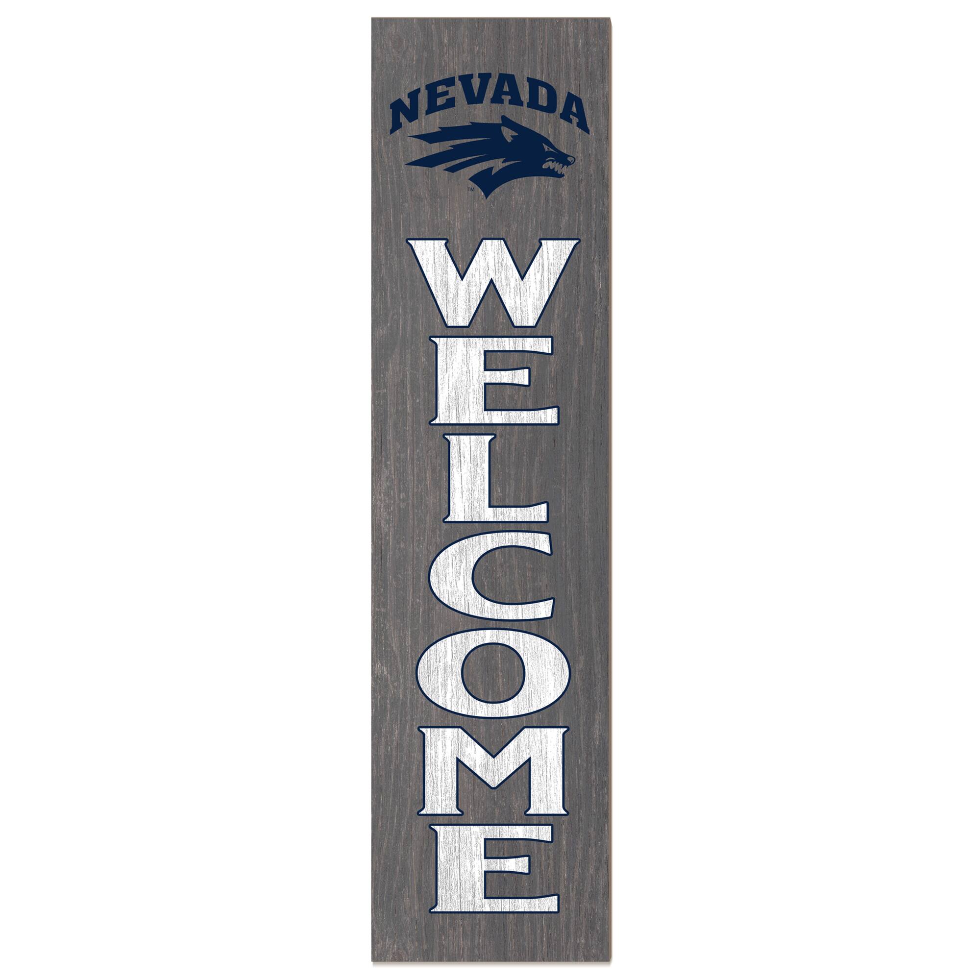 Nevada Wolf Pack 12'' x 48'' Welcome Leaner