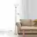 Alt View 11. Lalia Home - Torchiere 800lm Floor Lamp with Reading Light and Marble Glass Shades - Gold/White Shade.
