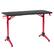 Angle. CorLiving - Conqueror Gaming Desk with LED Lights - Red and Black.