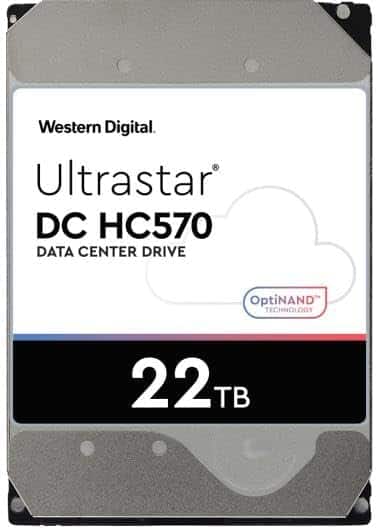 Western Digital - WD WUH722222ALE6L4 Ultrastar DC HC570 0F48155 22TB 512MB Cache 7200RPM SATA 6.0Gb/s 512E SE 3.5" Internal Hard Drive