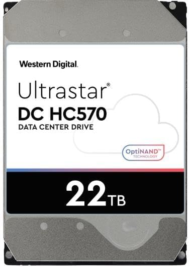 Western Digital  
Ultrastar DC HC570  
Data Center Drive  
OptiNAND Technology  
22 TB