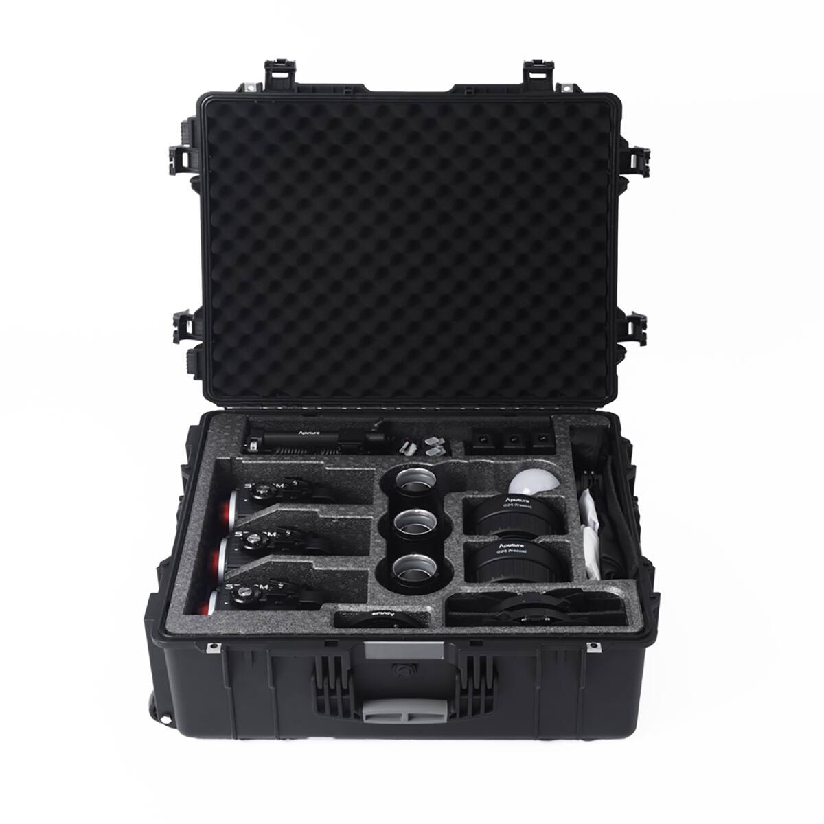 Alt View 4. Aputure - Aputure STORM 80c 80W Compact Point Source BLAIR-CG LED Video 3-Light Kit.