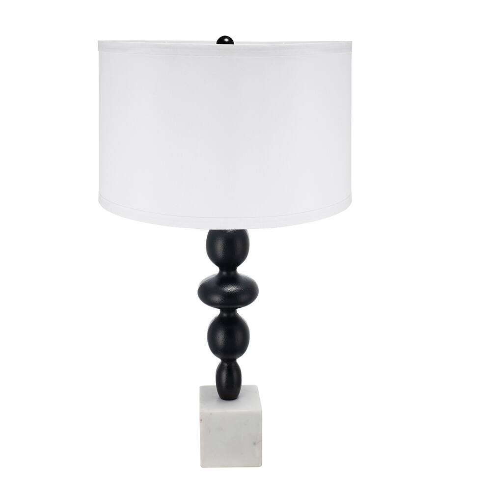 Angle. Dexmalle - Dexmalle-Table Lamp with Round Four Tiered Body-Black and White.