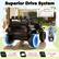 Superior Drive System
- Speed: Soft Start ✓, Sudden Start ✗
- 2 x 35W Powerful Motors
- 24V/4.5A Rechargeable Battery
- 1-2.5 mph Speed