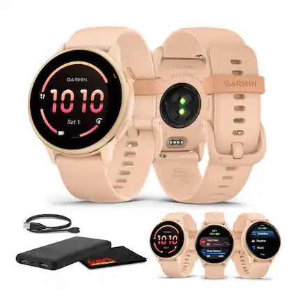 GARMIN 10 10
Sat 1
GARMIN WATER RATING 50 M
MADE IN TAIWAN
A04951
GARMIN Quick Release 20
SAVE CTRONICS
10 10
Sat 1
100%
Heart Rate
85
Body Battery
80
+45
Activities
Weather
Music