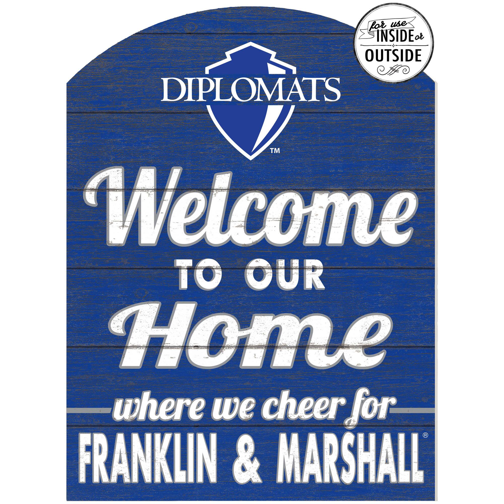 Franklin & Marshall Diplomats 16'' x 22'' Indoor/Outdoor Marquee Sign
