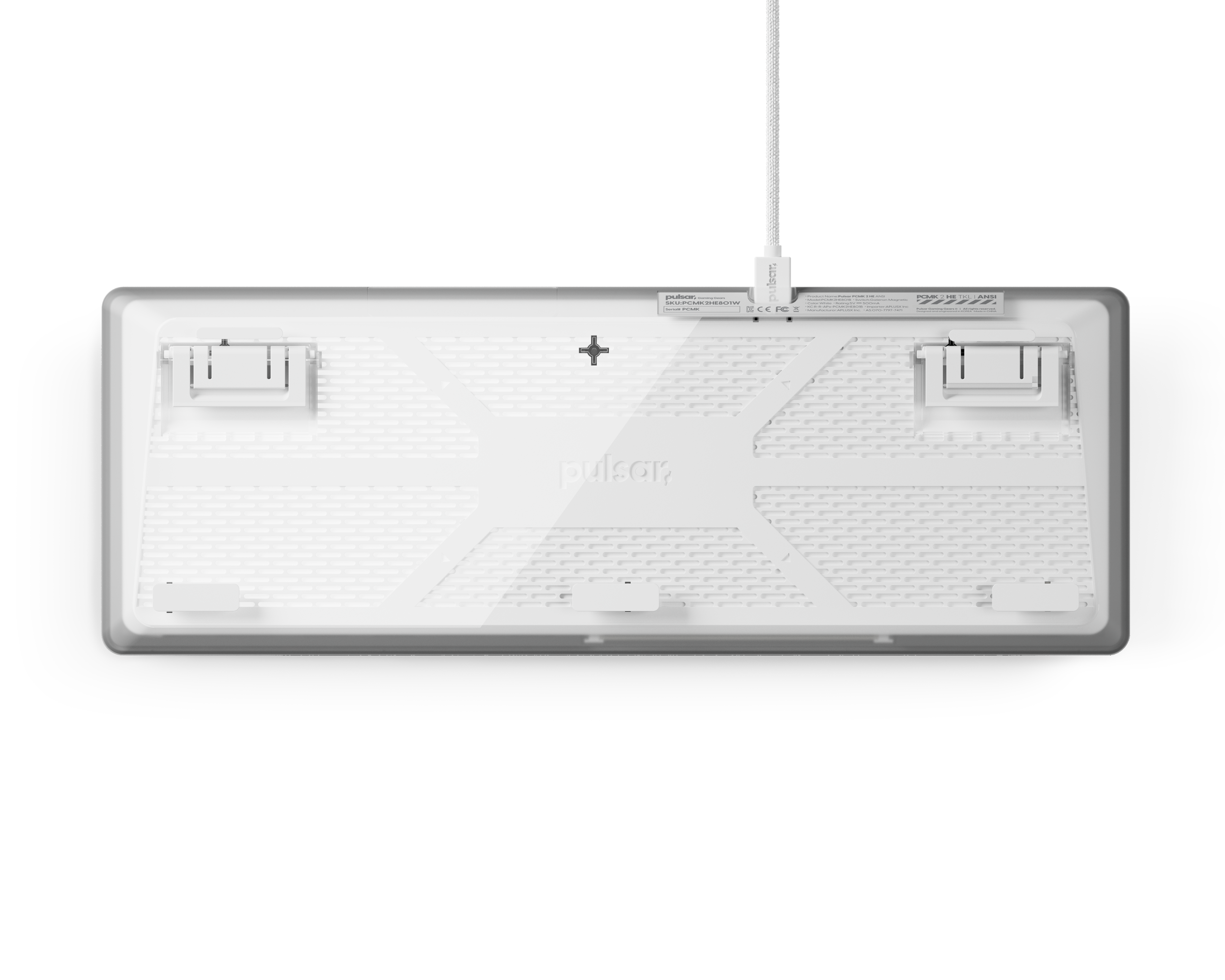 Pulsar PCMK 2HE TKL PCMK2HE811W [ホワイト] ゲーミングキーボード(ラピッドトリガー対応) PCMK 2HE TKL
