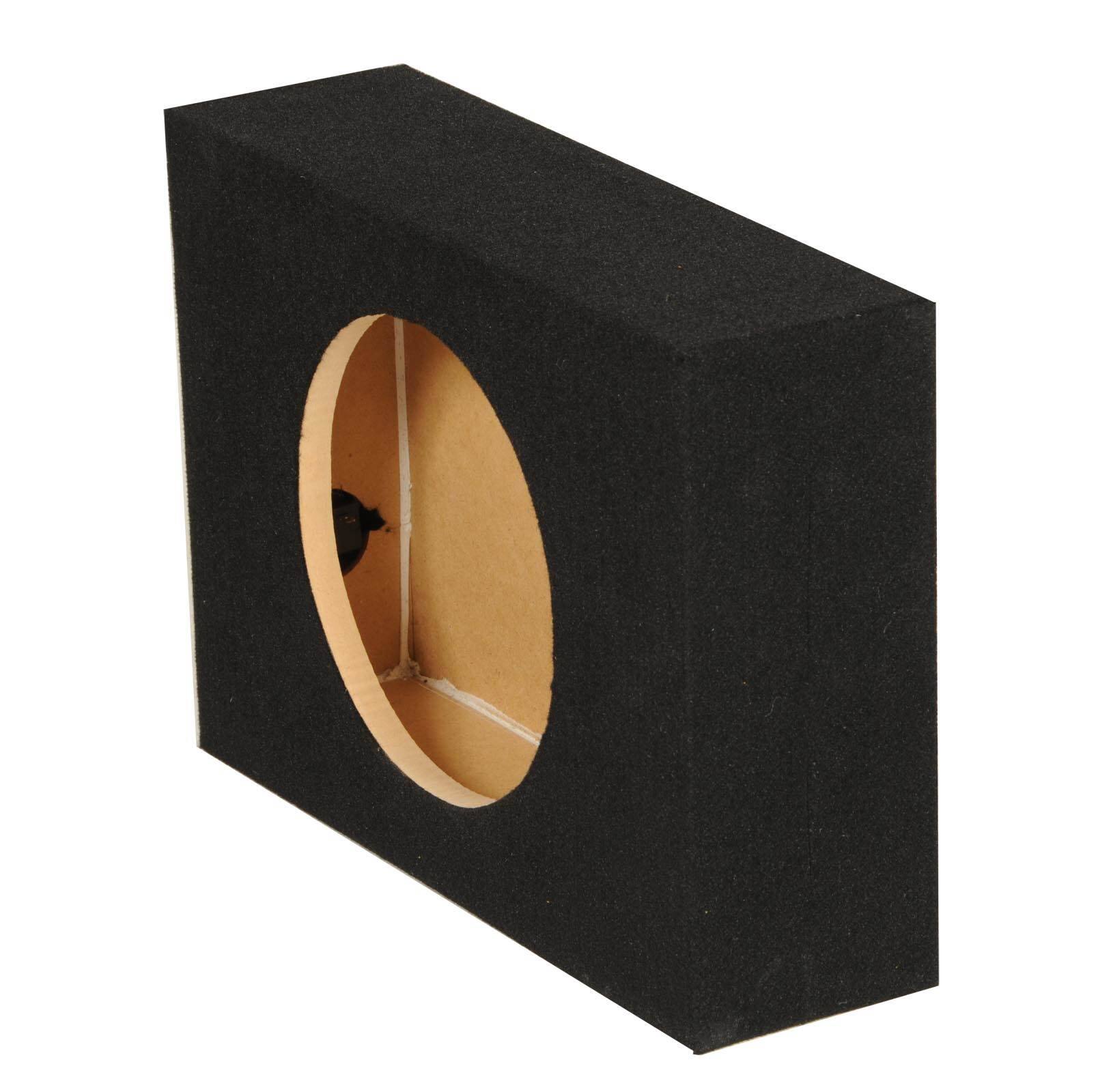 Alt View 4. QPower - Q Power Shallow Single 12 In Sealed MDF Truck Subwoofer Enclosure Box, Charcoal - Charcoal Gray.