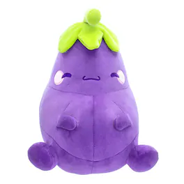 Toynk - MochiOshis Eggplant 10-Inch Character Plush Toy | Murasaki Nasukkoshi - Purple