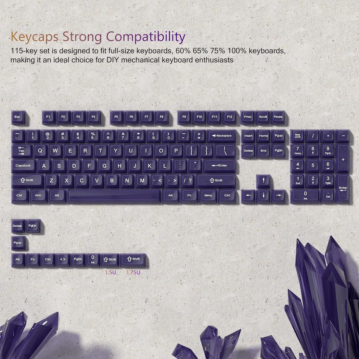 Purple-115 Keys