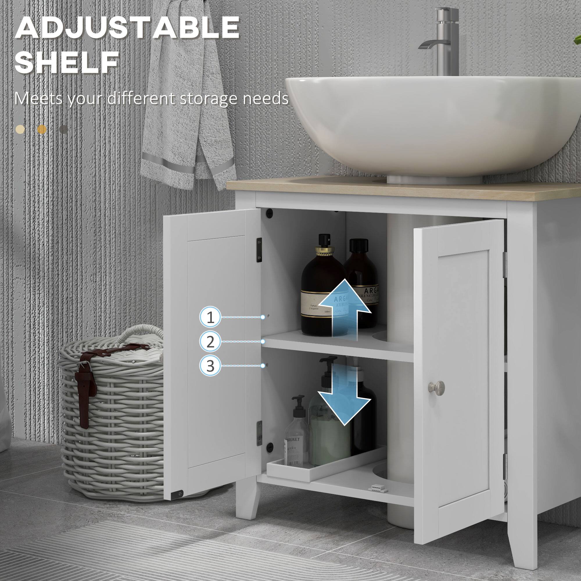 ADJUSTABLE SHELF Meets your different storage needs - 1 2 3