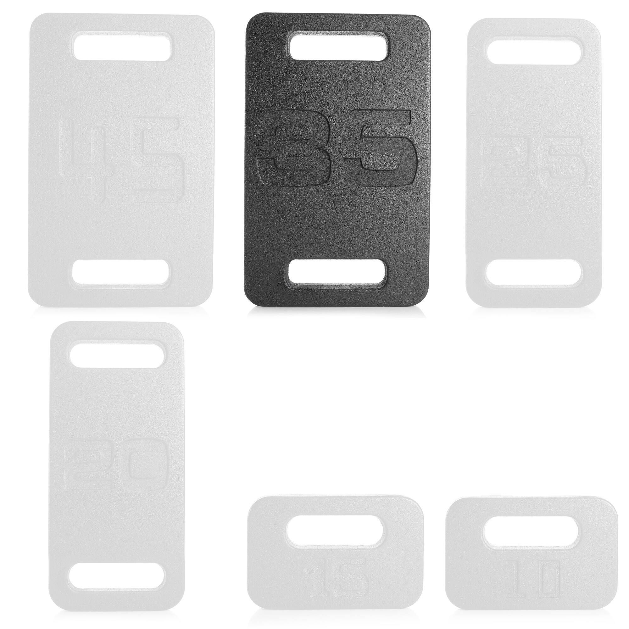 Alt View 2. Philosophy Gym - Cast Iron Ruck Weight - Weighted Fitness Plate with Handle - 10-45 lbs - Cast Iron.