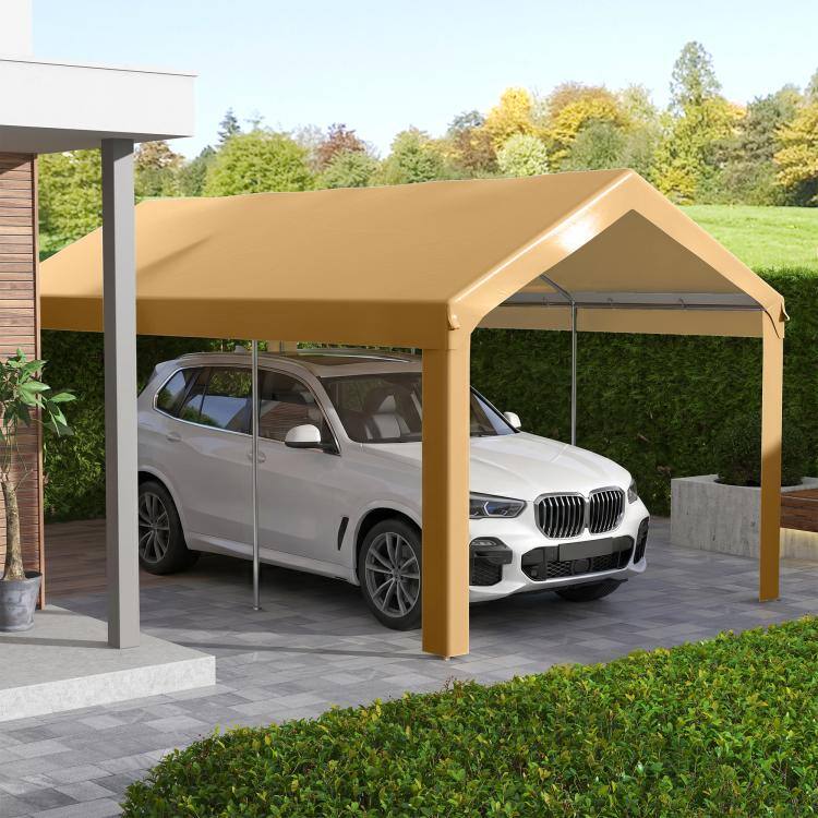 Alt View 1. PULUZ - 10 x 20ft Carport Roof, UV Resistant Canopy Replacement, Fits 84C-378V00 and 84C-206 Series - Beige.