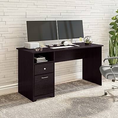 Alt View 1. Bush Furniture - 60"W Computer Desk with Drawers(WC31860) - Espresso Oak.