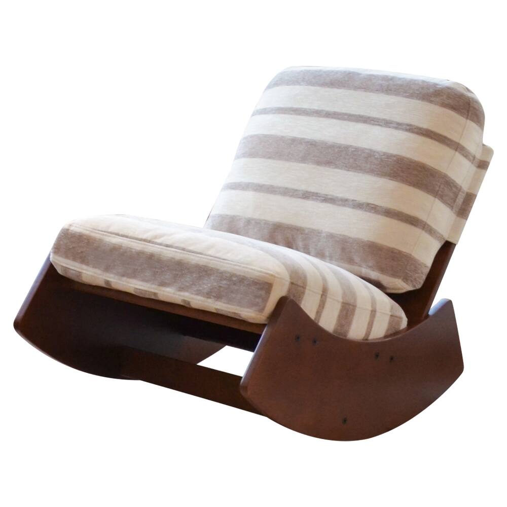 Alt View 1. Loheer - Loheer Grey Glider Rocking Chair Solid Wood Nursery Glider Upholstered Accent Reading Chair for Bedroom Living Room - Grey.