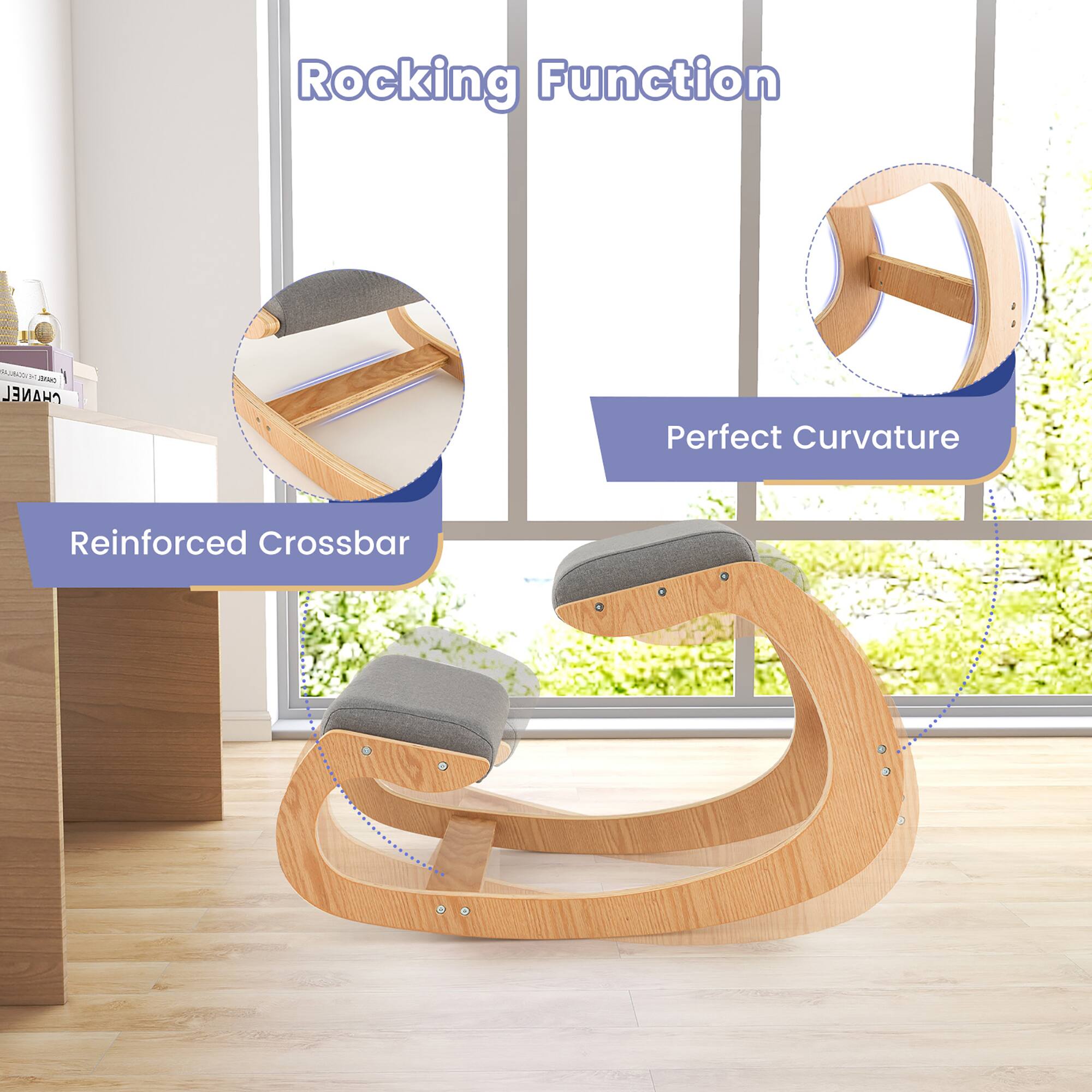 Rocking Function  
Perfect Curvature  
Reinforced Crossbar