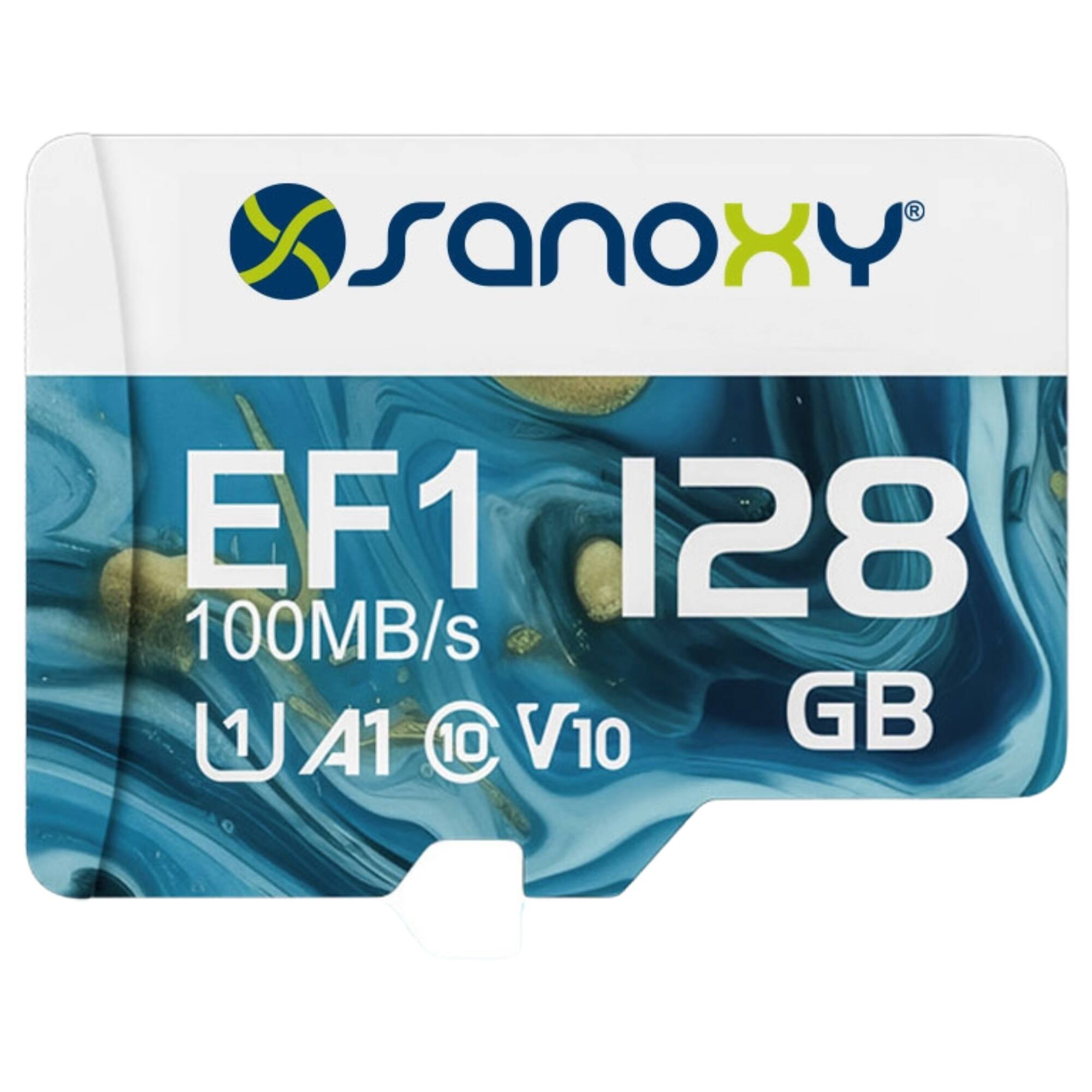 sanoxY  
EF1  
128 GB  
100MB/s  
U1 A1 V10
