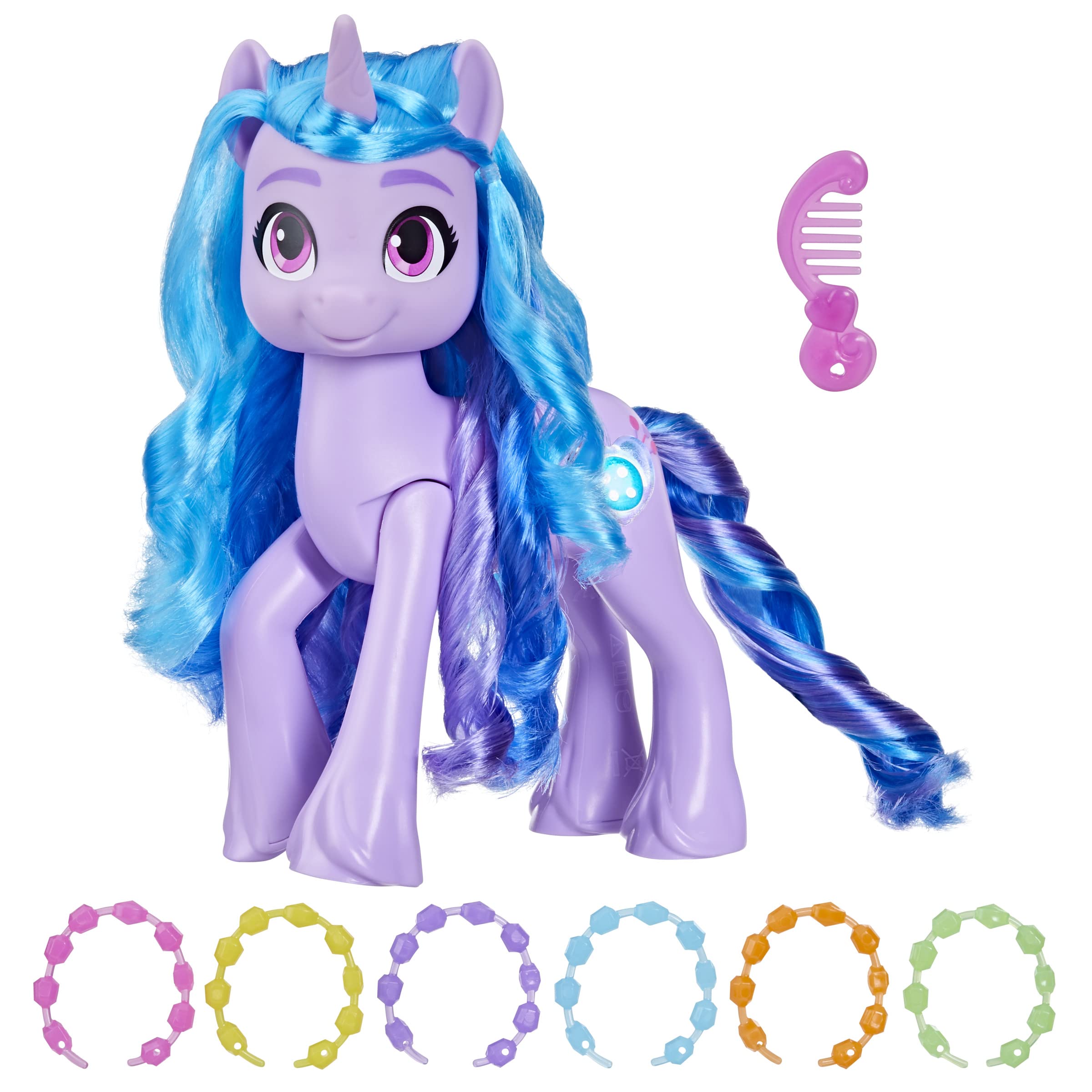 Front. My Little Pony - My Little Pony Toys: Make Your Mark Izzy Moonbow See Your Sparkle with Sounds, Music, and Lights.