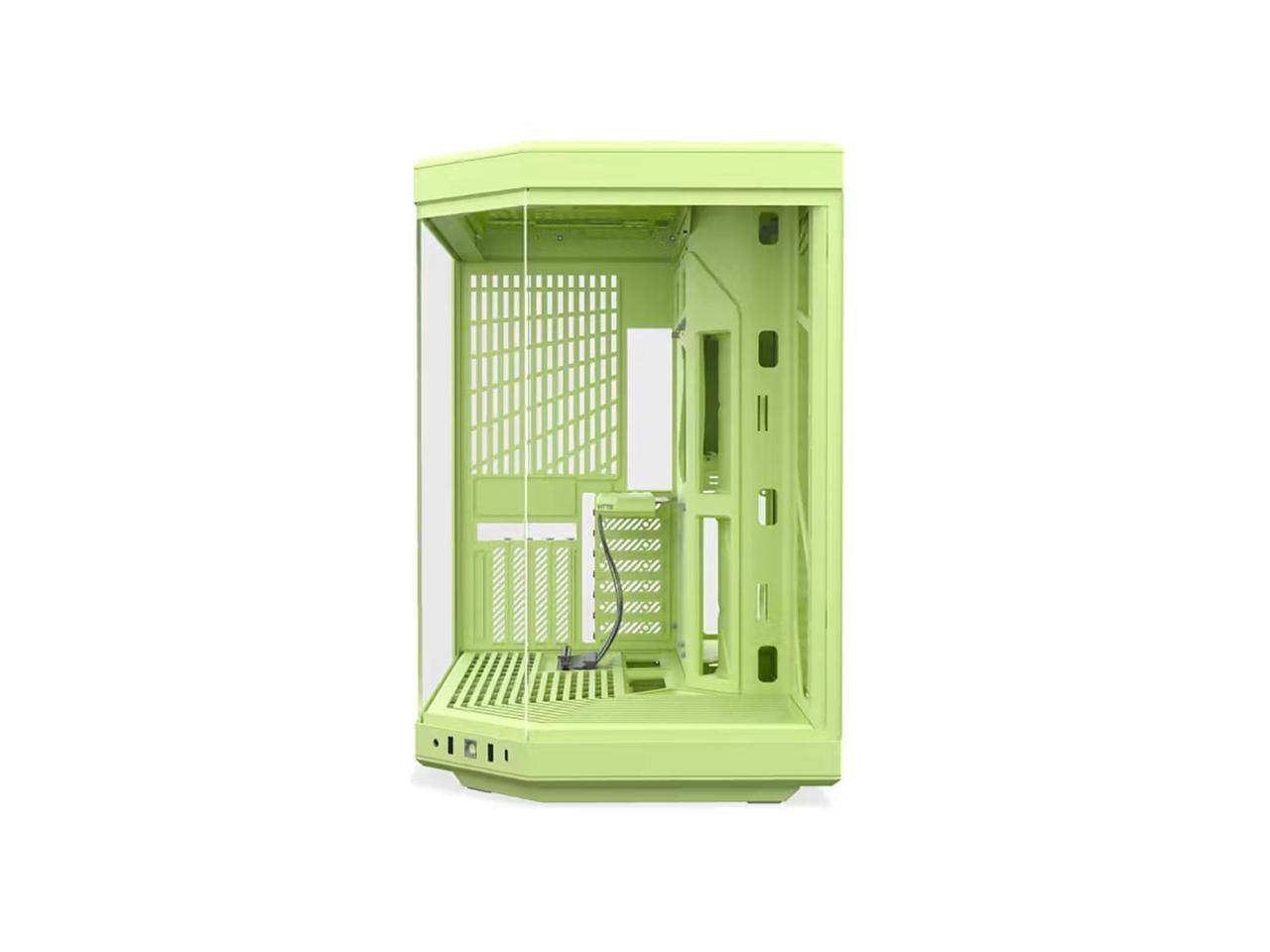 Alt View 8. HYTE - HYTE CS-HYTE-Y70-MM Matcha Milk ATX Case (ABS/Steel/Glass Dual Chamber) - Matcha Milk.
