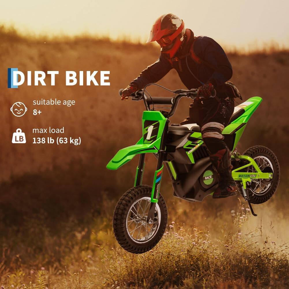 DIRT BIKE  
suitable age 8+  
max load 138 lb (63 kg)