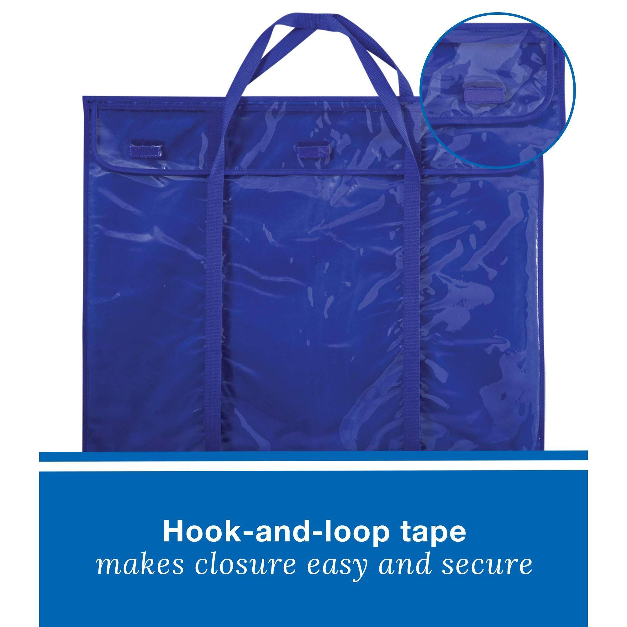 Hook-and-loop tape makes closure easy and secure