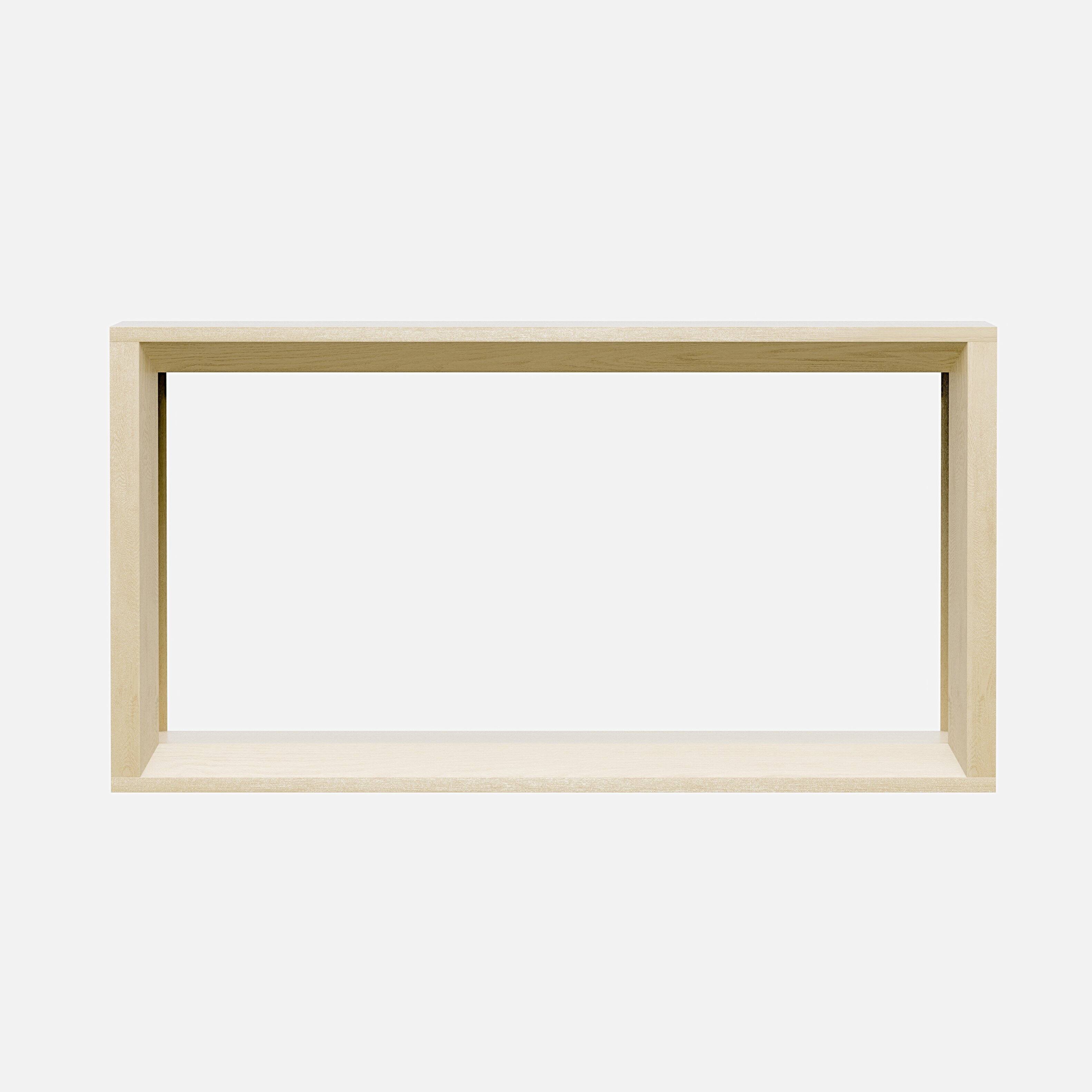 Alt View 5. Loheer - Loheer Console Table, 60 Inch Oak Wash Sofa Table with Open Shelf, Narrow Entryway Table Behind Couch for Living Room - Imitative Oak.