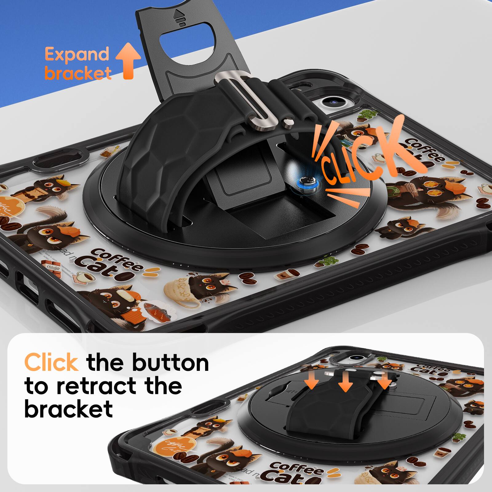 Expand bracket

Click the button to retract the bracket