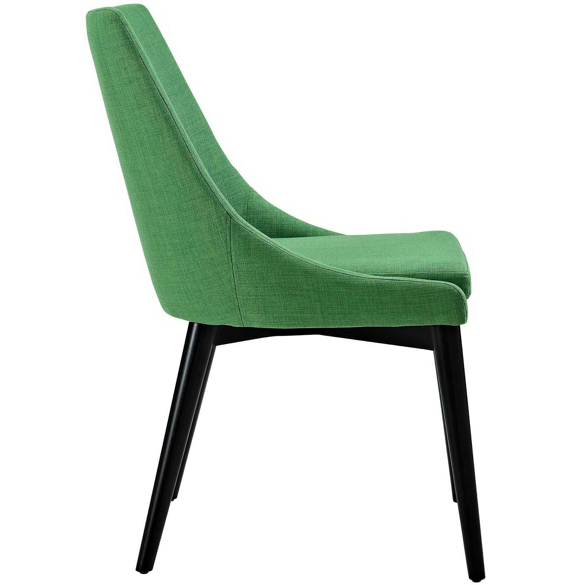 Left. Modway - Viscount Fabric Dining Chair by Modway - Kelly Green.