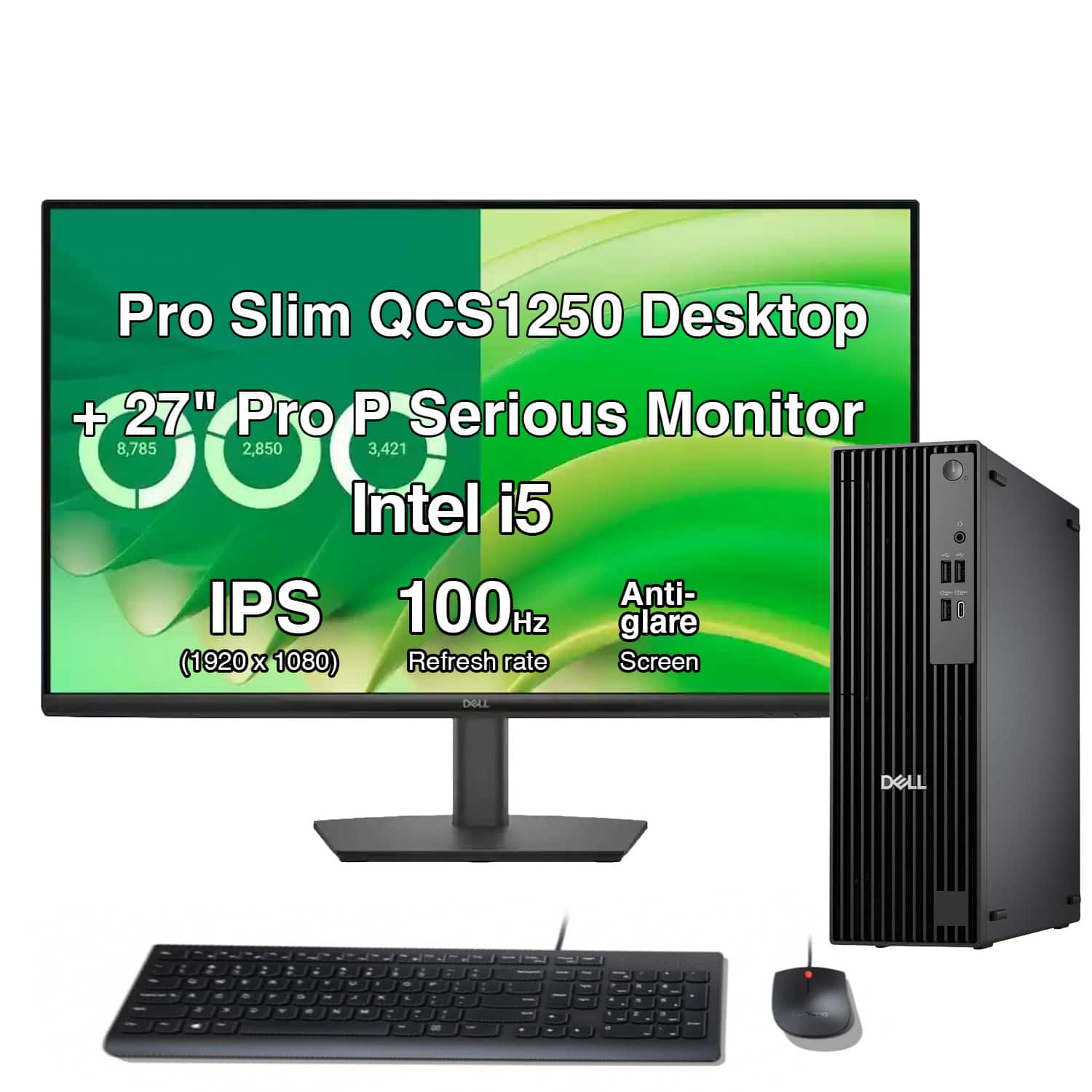 "Dell - Pro Slim QCS1250 Mini Desktop (i5-14500, 16GB, 512GB SSD, Intel UHD 770, Win 11 Pro) With 27"" monitor,1 Pack - Black" price history on PriceWatchPro